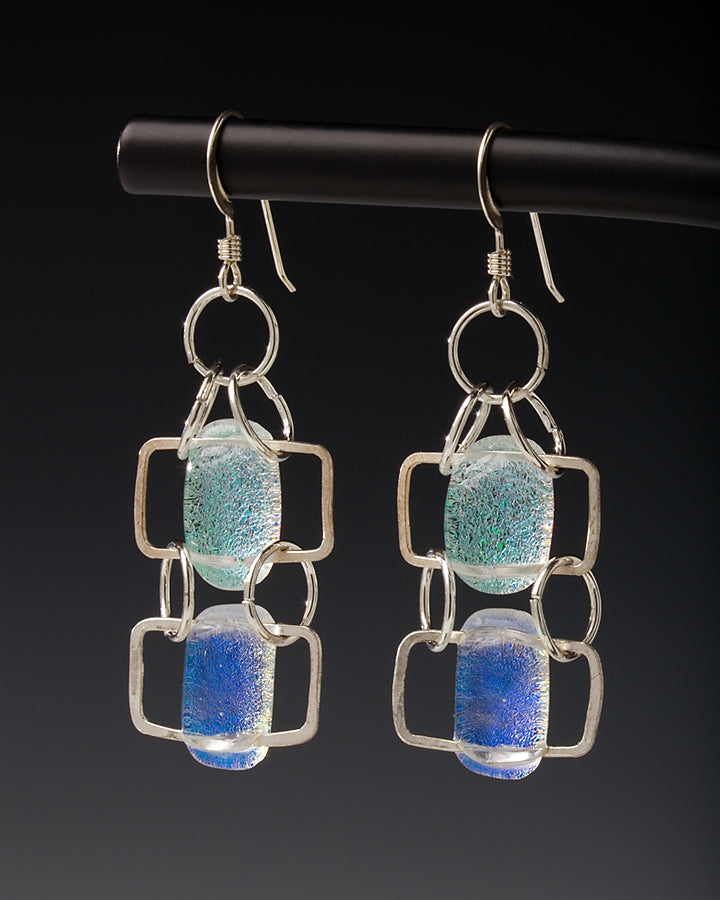 Earrings Retro Double © – HiteofGlass