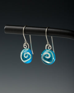 Earring Spiral Blue ©